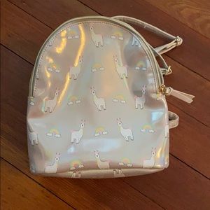 Llama backpack mini purse